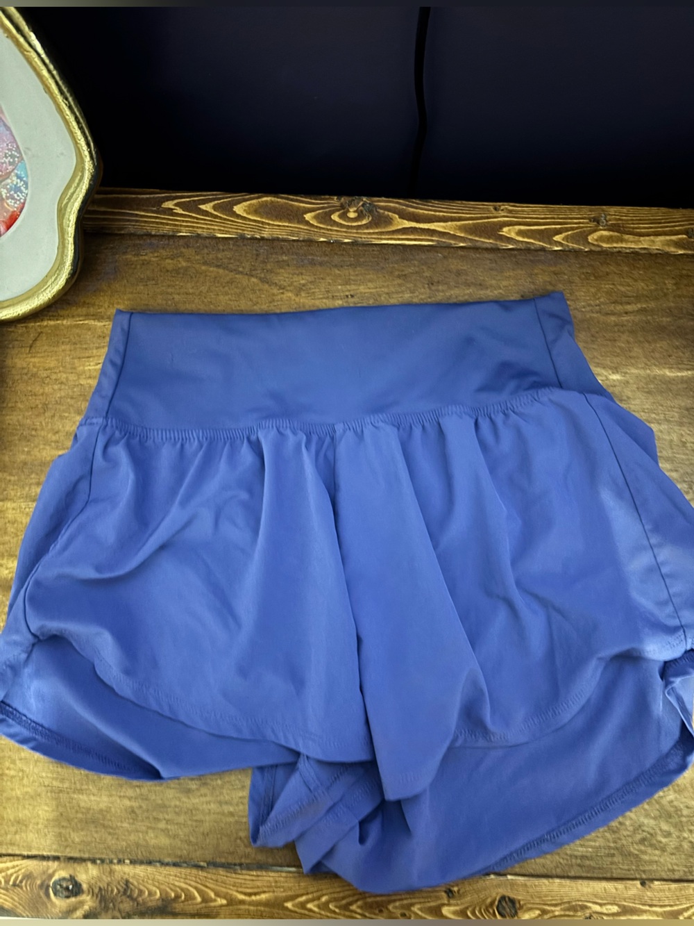 DSG Indigo Athletic Shorts with Wide Waistband